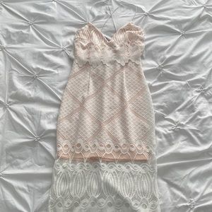 Asos white lace dress